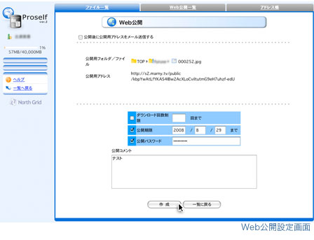 ウェブ公開